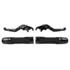 BMW R1200GS R1250GS Black Extendable Brake Clutch Lever Grip Set (2013-2023)