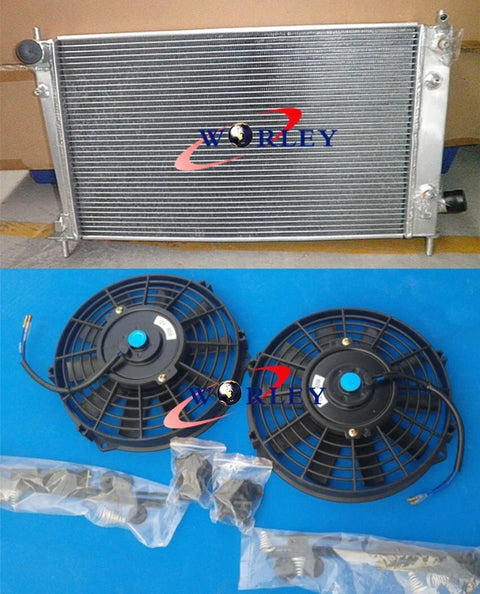 Saab 9-5 2.0L / 2.3L B205 / B235 Turbo Aluminum Radiator & Fans (1997-2010)