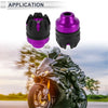 14mm Aluminum Alloy Plastic Motorcycle Slider Frame 2 Pcs Purple