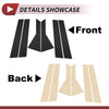 Ford Escape 6 Pcs Black Door Pillar Window Trim (2020-2023)