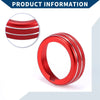 Ford Mustang (2015-2021) - 2 Pcs Red AC Climate Switch Knob Cover Ring
