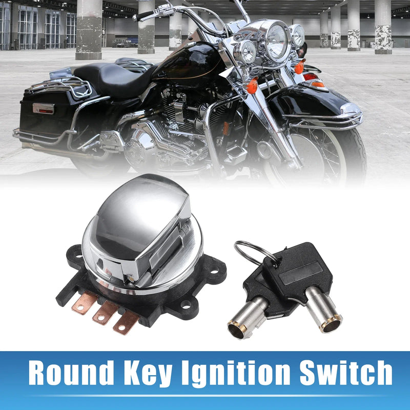 Harley-Davidson Softail Road King 1x Round Key Ignition Switch (1993–2013)