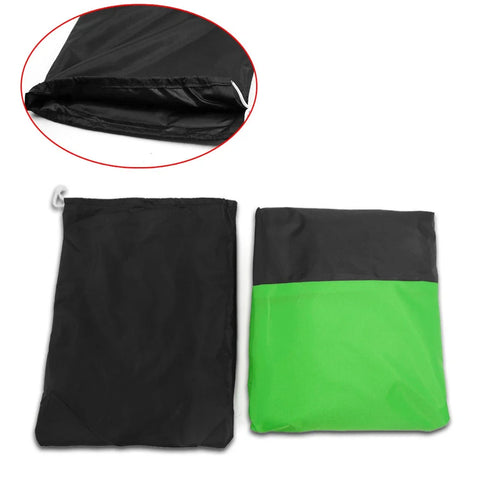 Harley Road Glide Ultra Touring XXXL Black+Green Motorcycle Cover