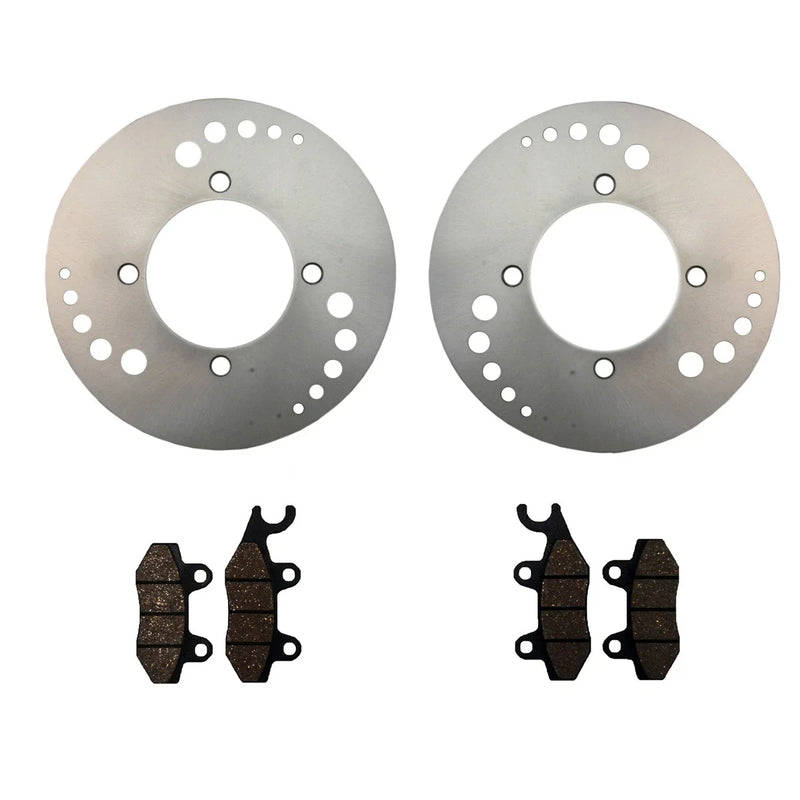 Kawasaki Brute Force 750 2 x Front Disc Rotors & Pads (2005–2023)