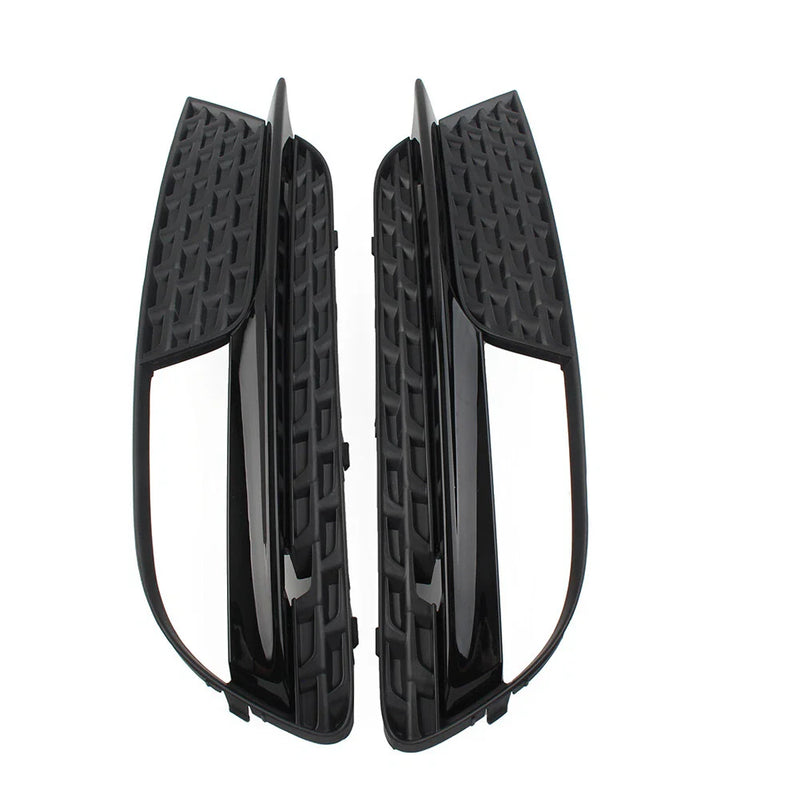 Audi A5 2 x Front Bumper Black Fog Light Grille Cover (2012-2016)