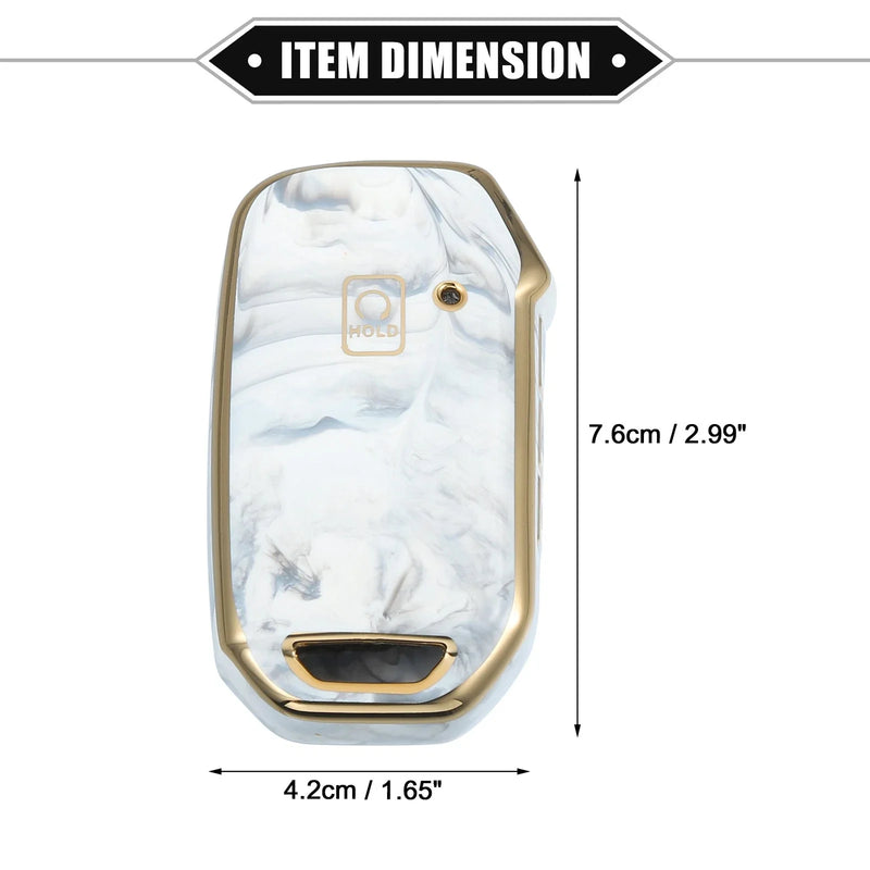 Kia Soul Key Fob Cover Protection 2020-2022 Durable TPU Gray