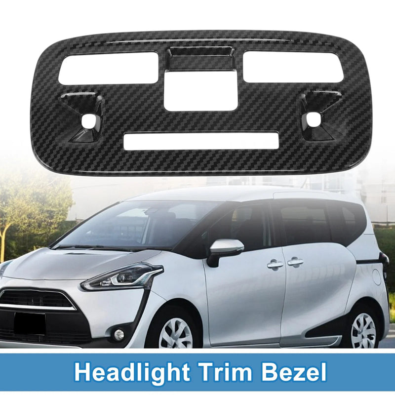 Toyota Sienta Headlight Trim Bezel Carbon Fiber Black (2022–2023)