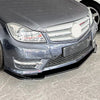 Benz W204 S204 AMG Line (2011-2014) Black Front Spoiler Lip Splitter