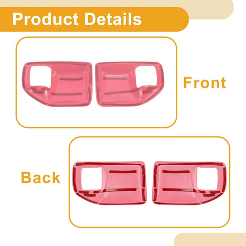 Jeep Wrangler JK 2011-2017 - 2 Pcs Interior Door Handle Bowl Cover Trim