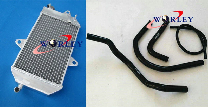 Yamaha YFZ350 Banshee 1987-2007 4 x Blue Hoses Aluminum Radiator