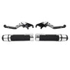 Speed Twin Silver Extendable Brake Clutch Levers Grip Set (2019-2023)