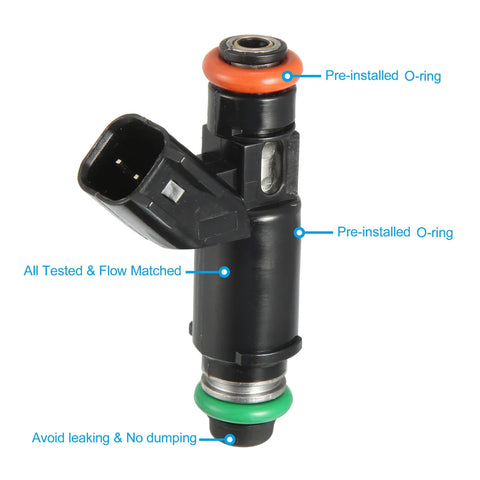 Chevy Silverado 1500 4.3L 4.8L 5.3L 6.0L 8 Pcs Fuel Injectors (2002-2006)