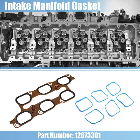 Buick Chevy Cylinder Intake Manifold Upper Lower Gasket Set