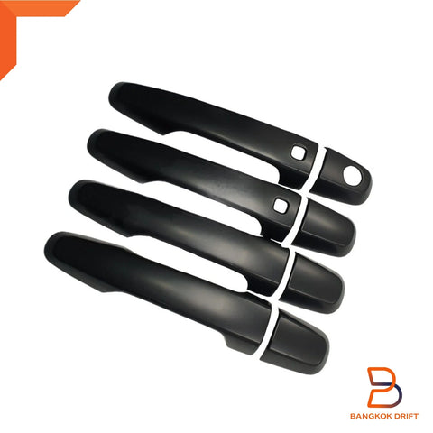 Mitsubishi Triton L200 Matte Black Keyless Door Handle Cover Trim (2015-2023)