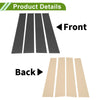 Dodge Ram (2009 - 2018) CF Pattern Black 4 Pcs Pillar Window Trim