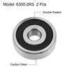 2 x Deep Groove Ball Bearings Z2 10x35x11mm Double Sealed Carbon Steel