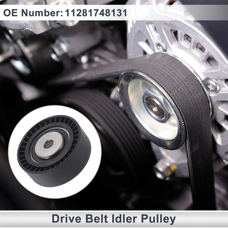 BMW Series 3 (1994-2006) Black 1 x Drive Belt Idler Pulley