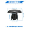 Honda - Plastic Black Automotive Clips Fender Liner Clips 20 x