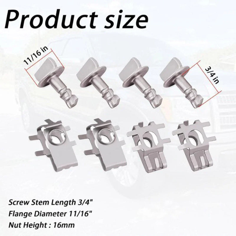Ford F150, Explorer 4 x Engine Cover Retainers Hood Clips (2004-2023)