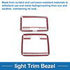 Suzuki Spacia Custom (2017-2024) Silver Front Row Light Trim Bezel