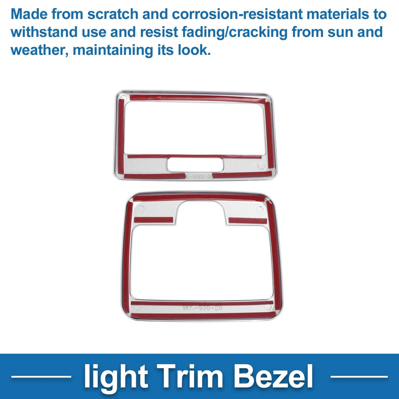 Suzuki Spacia Custom (2017-2024) Silver Front Row Light Trim Bezel