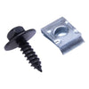 C6 40 x Metal Car Screw Body Fender Bumper Retainer Clips