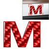 Car Badge Emblem Carbon Red Letter Decals Stickers (All Years)