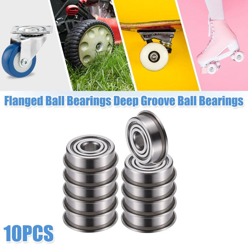 10x 5x14x5mm Double Metal Shield Single Row Deep Groove Ball Bearings