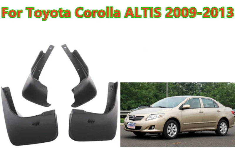 Toyota Corolla ALTIS 4Pcs Splash Guards Mud Flaps Fender (2009–2013)