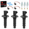 Sea Doo WAKE 155 PRO 215 3-Pack Ignition Coil & Plug w/Spark Plug (2008–2016)