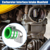 GY6-125 1 Set 1.3" Intake ID Green Motorcycle Carburetor Interface