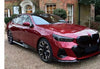 BMW 5 Series 2 x Gloss Black Front Bumper Spoiler Lip Splitter (2024)