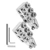 Automotive 12-Way Car Battery Terminal Connectors Positive Negative Set