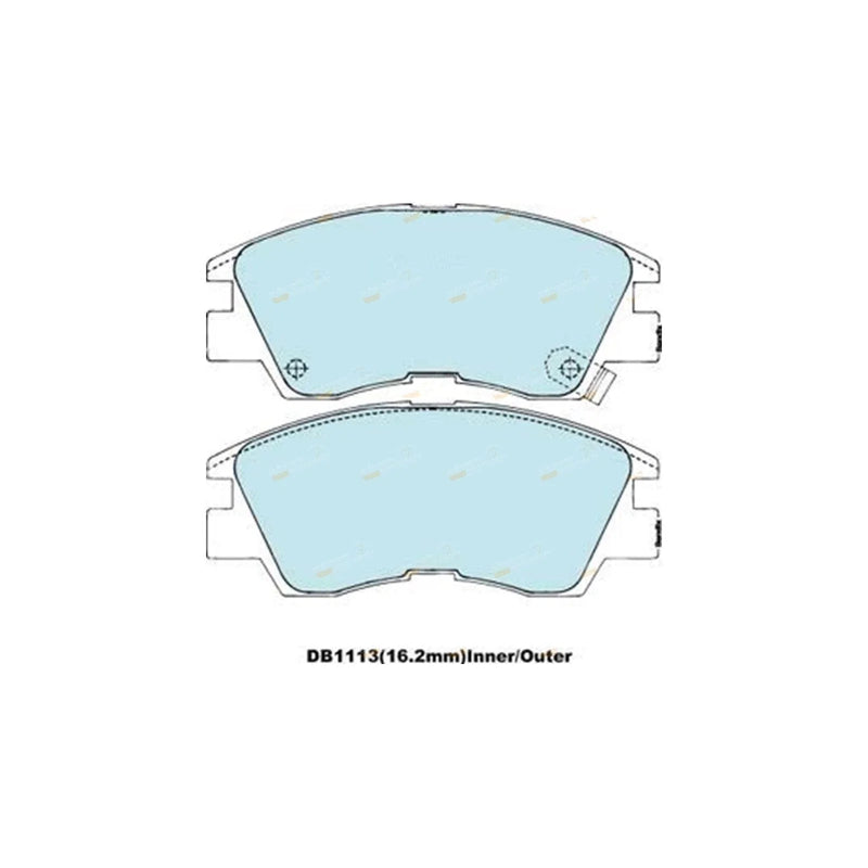Mitsubishi Pajero 4WD Front Disc Brake Pad Set (1987 - 1991)