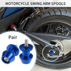 Motorbike Blue 1 Pair Swingarm Spools 6mm CNC