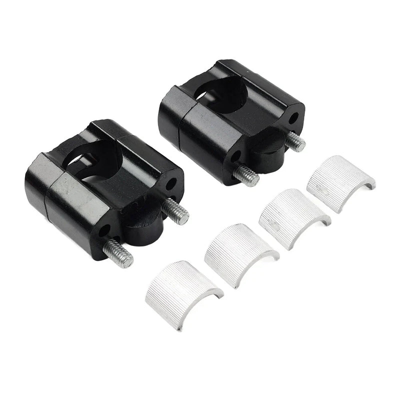Dirt Pit Bike Fat Bar Mount Clamps Risers Adaptor (7/8 to 1-1/8)