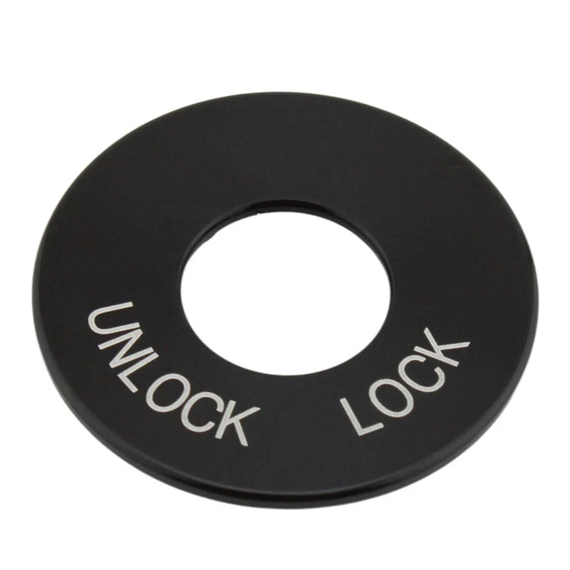 Harley Road King FLHR Black Ignition Fork Lock Trim Insert (1994-2024)