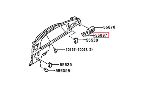 Toyota Hilux LN80 LN85 LN90 2 x Knob Air Control Levers (1989-1994)