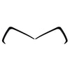 Subaru WRX STI Gloss Black Front Bumper Side Air Vent Trims (2015-2017)