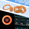 Honda Civic 8pcs AC Control Switch Air Vent Knob Covers (2022-2023)