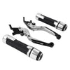 BMW R1200GS R1250GS Silver Extendable Brake Clutch Lever Grip Set (2013-2023)