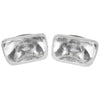 H4 Lamps 7 x 5 Rectangular Semi Sealed Beam Glass Headlight Pair