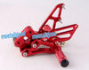 Suzuki GSXR 600 750 K8 (2008-2009) Red Adjustable Rearsets Foot Pegs