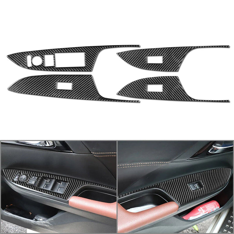 Honda Accord Carbon Fiber Window Lift Switch Panel Cover (2013-2017)