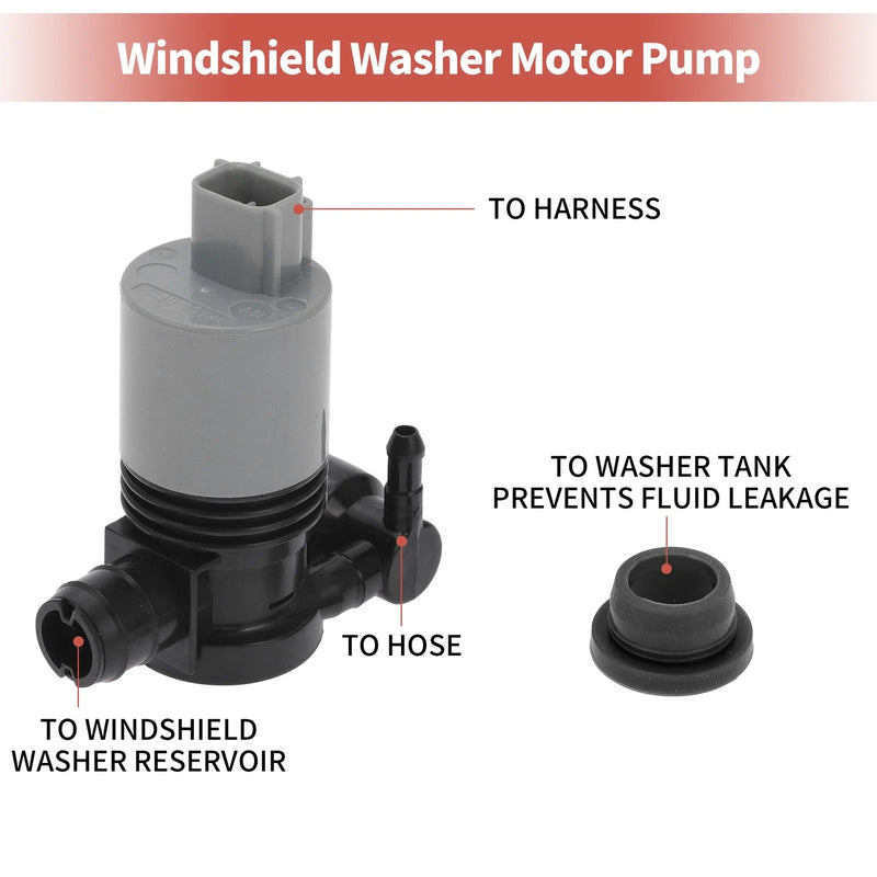 Mazda, Toyota Windshield Washer Pump & Grommet