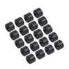 Volkswagen Golf, Passat, Beetle 17mm Black Wheel Lug Nut Bolt Cover Caps 20Pcs