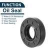 Make Model Oil Seal 18x40x10mm 5Pcs NBR Rubber Seal Ring
