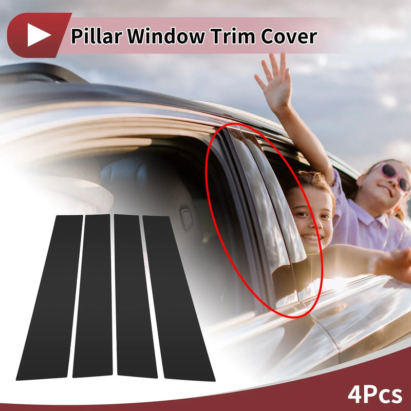 Mitsubishi Triton / L200 4 x Door Pillar Window Trim (2016-2024)