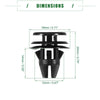 Dodge Ram 1500 50 Pcs Tail Light Lamp Retainer Clip