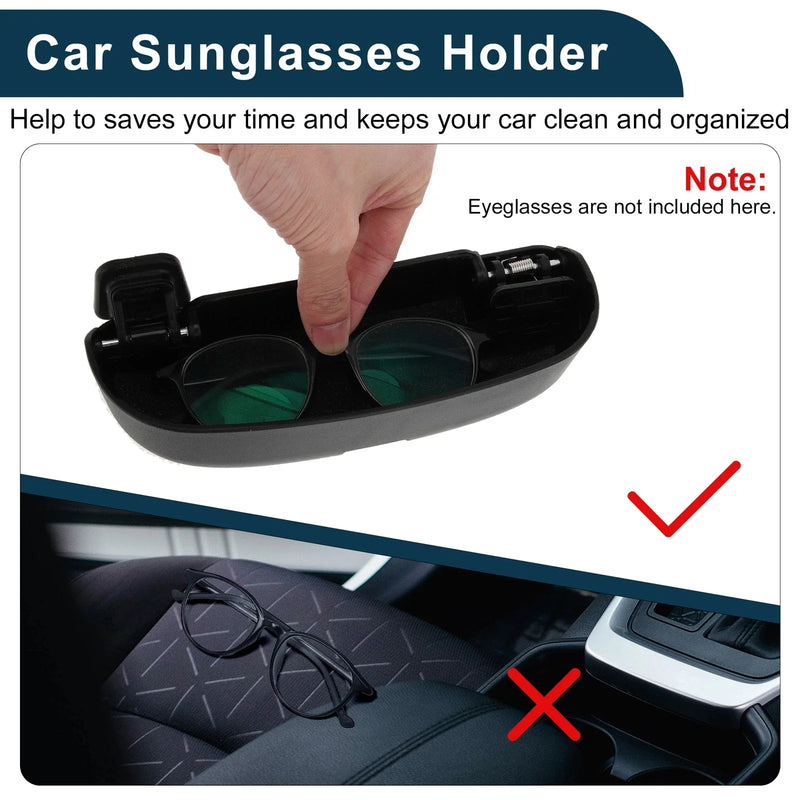 Mitsubishi Outlander Eyeglasses Holder Black Sunglasses Case
